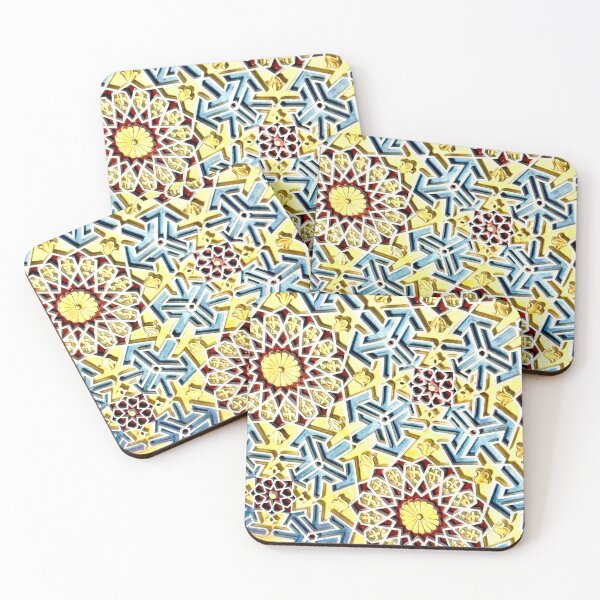 Item preview, Floral Geometric Pattern with Gold Accents designed and sold by Mary Prema Art.