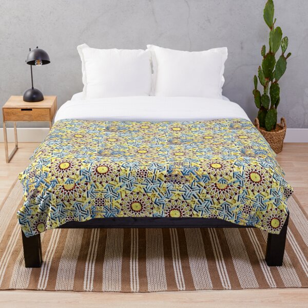Item preview, Floral Geometric Pattern with Gold Accents designed and sold by Mary Prema Art.