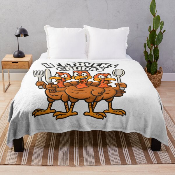 Item preview, Leftovers Squad Turkey Trio | Funny Thanksgiving Cartoon designed and sold by SoulenCify.