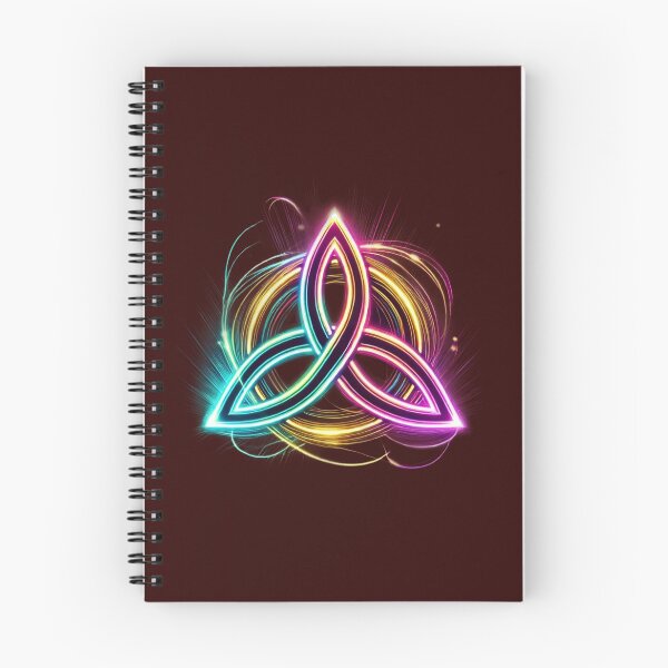 Item preview, Neon Celtic Trinity Knot – Glowing Symbol of Unity designed and sold by CelticSoulShop.
