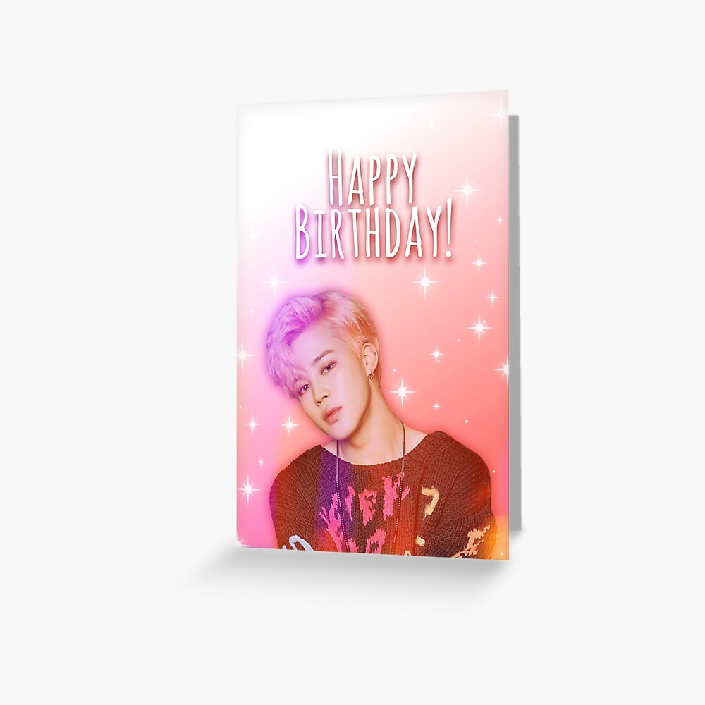 "BTS JIMIN BIRTHDAY CARD" Greeting Card for Sale by kpopcards | Redbubble