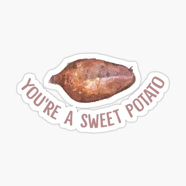 Item preview, YOU'RE A SWEET POTATO WATERCOLOUR ILLUSTRATION designed and sold by Leiah Williams.