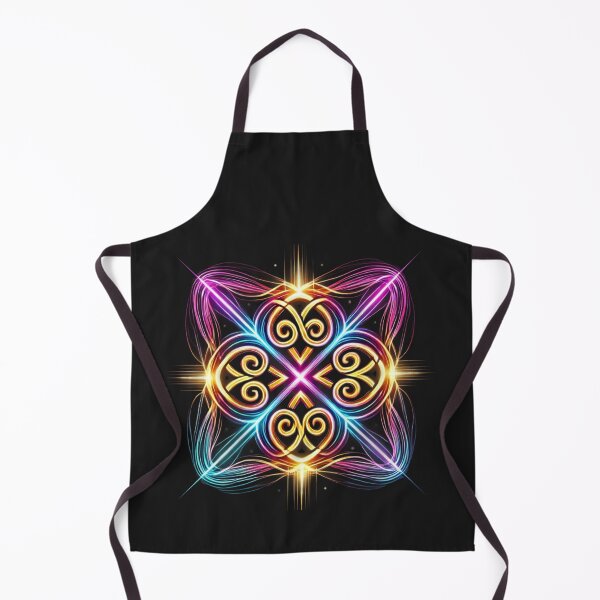 Item preview, Radiant Celtic Spiral Cross – Neon Fusion Energy Symbol designed and sold by CelticSoulShop.