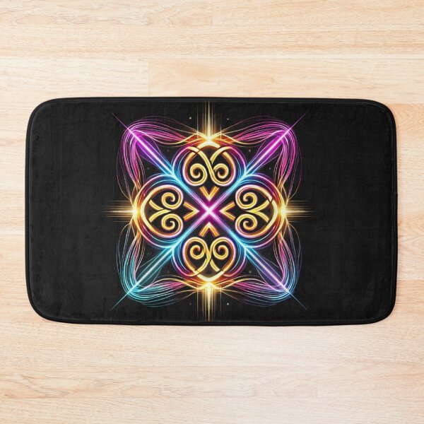 Item preview, Radiant Celtic Spiral Cross – Neon Fusion Energy Symbol designed and sold by CelticSoulShop.