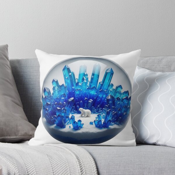 Item preview, Blue Crystal Sanctuary with Polar Bear designed and sold by AlohaGoodday.