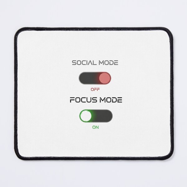 Item preview, Funny Gamer Focus Mode T-Shirt | Social Mode Disabled Toggle UI Tee designed and sold by Egyptian king ⭐⭐⭐⭐⭐.