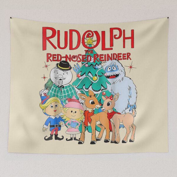 Item preview, Rudolph The Red-Nosed Reindeer Classic Christmas Characters Group Art designed and sold by DogoMalulu.