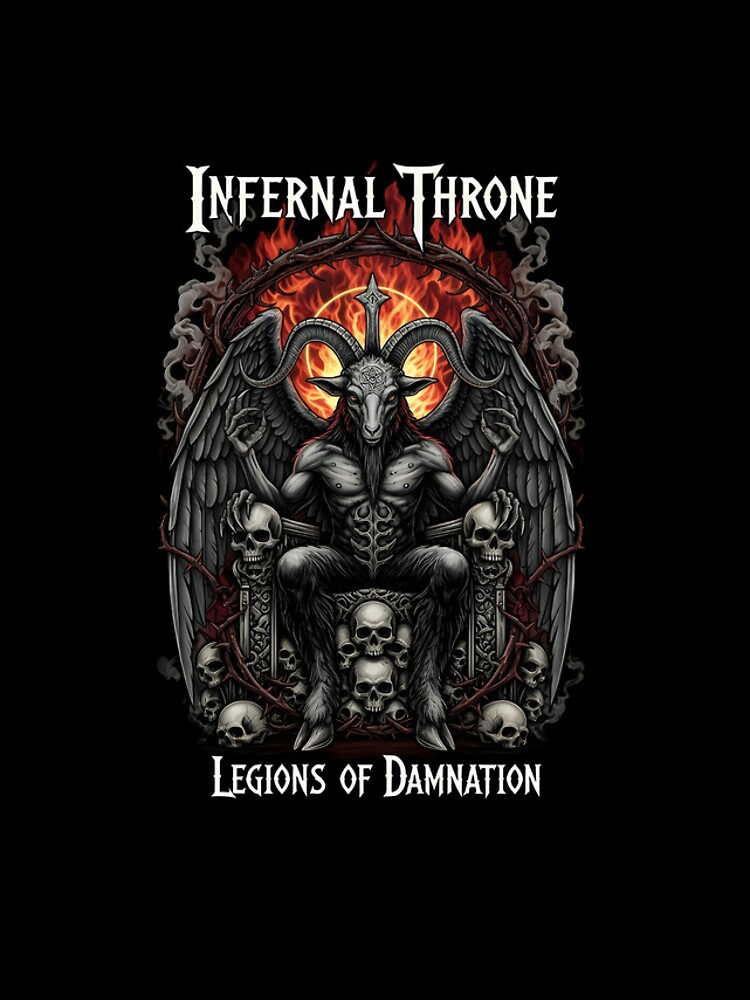Thumbnail 4 of 4, iPhone Case, infernal throne designed and sold by DemonThread.