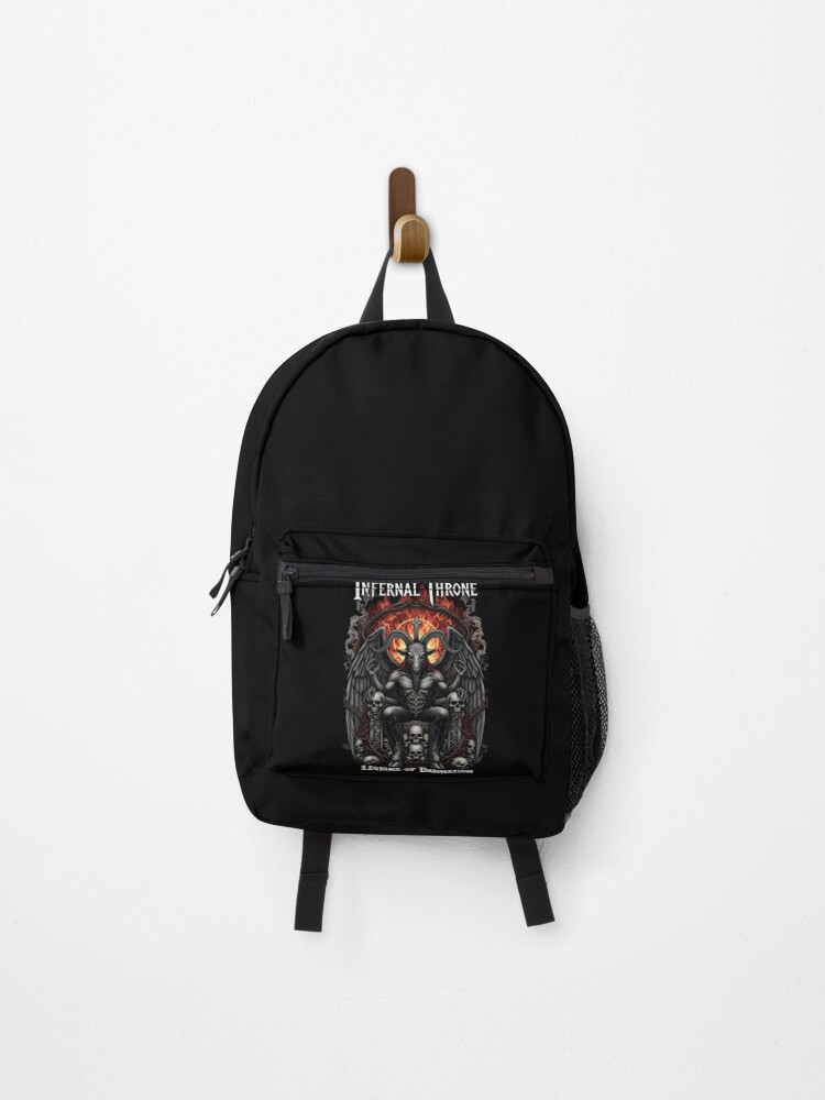 Thumbnail 1 of 3, Backpack, infernal throne designed and sold by DemonThread.