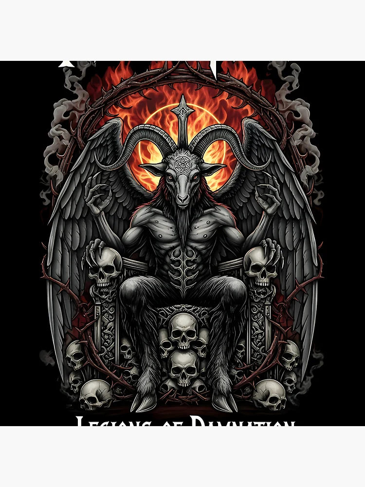 Thumbnail 4 of 4, Clock, infernal throne designed and sold by DemonThread.
