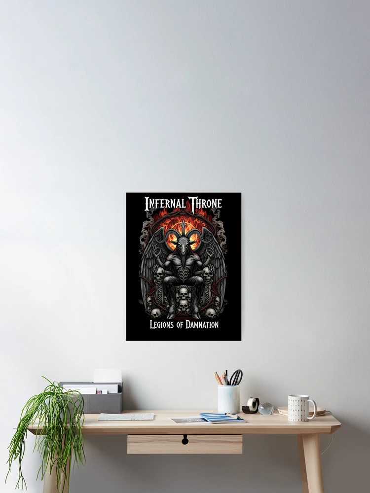 Thumbnail 2 of 3, Poster, infernal throne designed and sold by DemonThread.