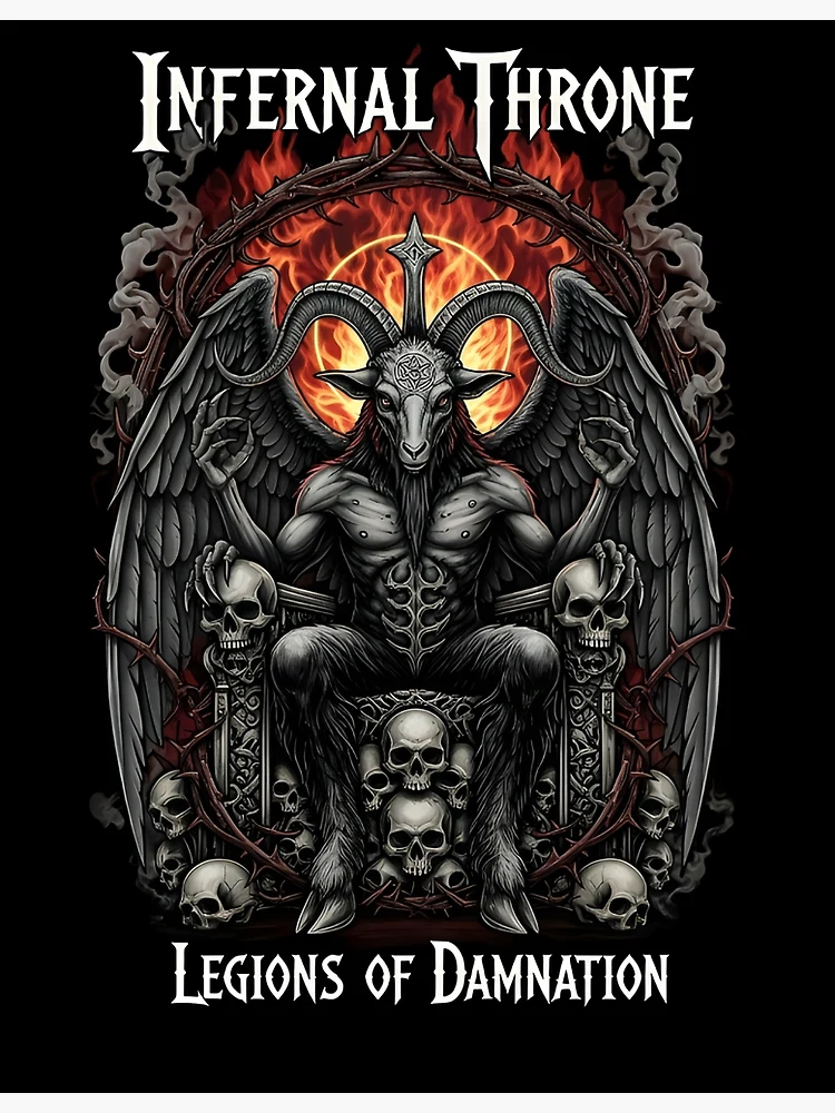 Thumbnail 3 of 3, Poster, infernal throne designed and sold by DemonThread.