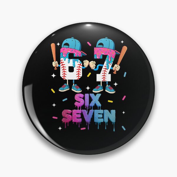 Item preview, Six Seven Quote Ice Baseball Vintage Humor Funny Cream Drip designed and sold by Aaronogagne.