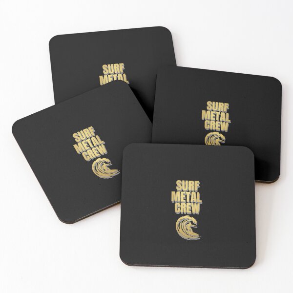 Artikelvorschau, Surf Metal Crew – Goldenes Surf-Logo & Metallische Schrift entworfen und verkauft von SeaPolar.