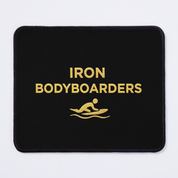 Item preview, Iron Bodyboarders – Gold Metallic Logo Design designed and sold by SeaPolar.