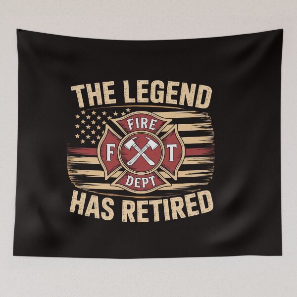 Item preview, The Legend Has Retired Firefighter Retirement Party Gift designed and sold by RatCurry.