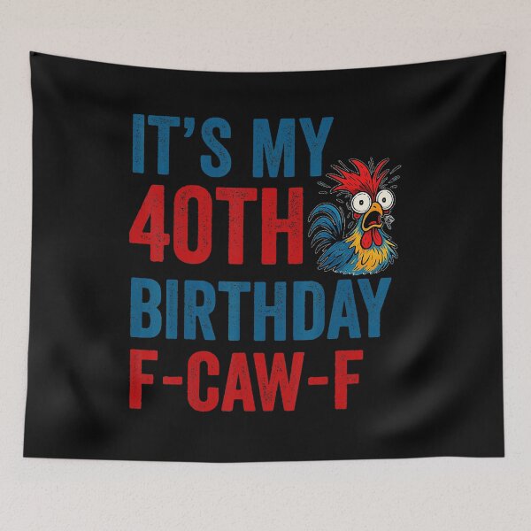 Item preview, Meme gracioso de gallo cantando el gallo del 40 cumpleaños designed and sold by tadmercado.