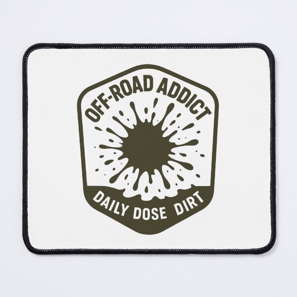 Item preview, Off-Road Addict – Daily Dose Dirt Badge designed and sold by SnappyPNG.