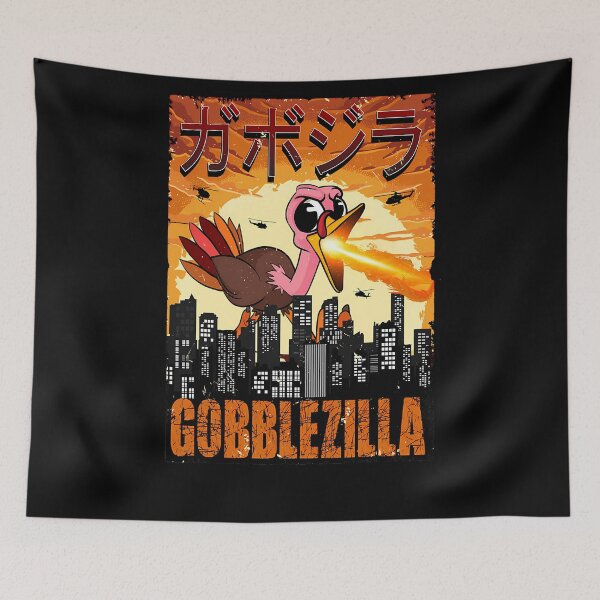 Item preview, Retro Humor Quote Funny Thanksgiving Style Happy Gobblezilla designed and sold by nguyenconguan80.