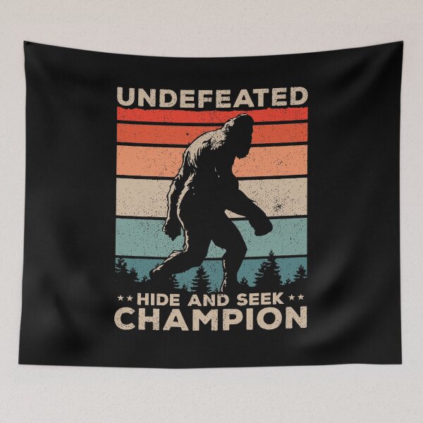 Item preview, Undefeated Hide And Seek Champion - Funny Bigfoot Lover Gift designed and sold by kalyaidriza.