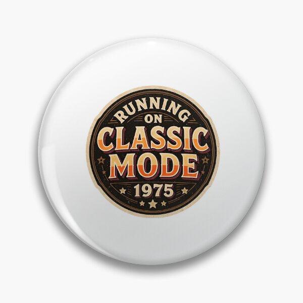 Item preview, Vintage 1975 50th Birthday Gift | Running on Classic Mode Emblem designed and sold by Egyptian king ⭐⭐⭐⭐⭐.
