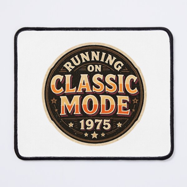 Item preview, Vintage 1975 50th Birthday Gift | Running on Classic Mode Emblem designed and sold by Egyptian king ⭐⭐⭐⭐⭐.