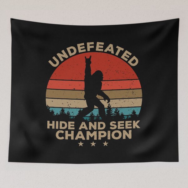 Item preview, Undefeated Hide And Seek Champion - Bigfoot Sasquatch Lover designed and sold by kalyaidriza.