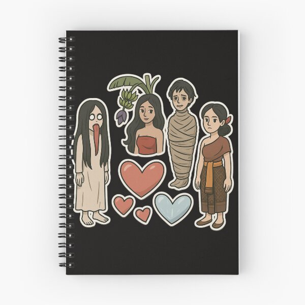 Item preview, Cute Thai Ghost Characters Sticker Set designed and sold by Sksticker991.