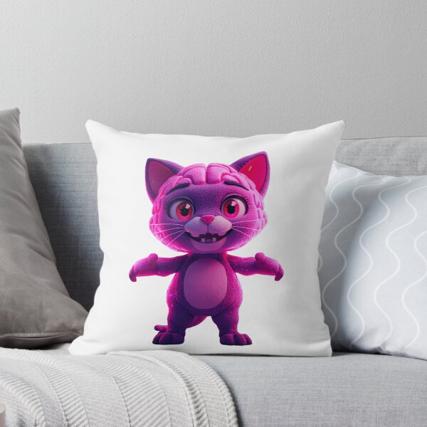 Item preview, Kawaii Neon Brain Cat T-Shirt designed and sold by Alexrtr.