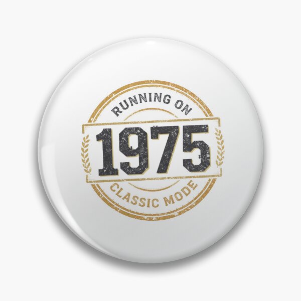 Item preview, Copy of Vintage 1975 50th Birthday Gift | Running on Classic Mode Emblem designed and sold by Egyptian king ⭐⭐⭐⭐⭐.