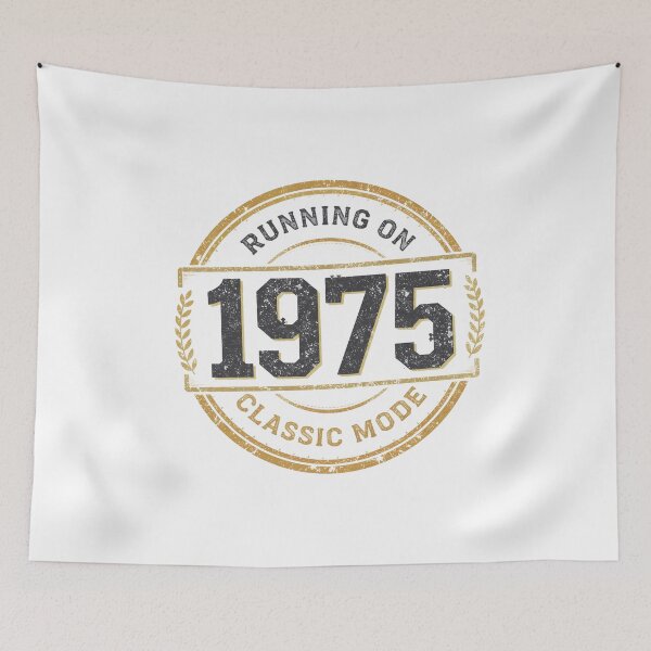 Item preview, Copy of Vintage 1975 50th Birthday Gift | Running on Classic Mode Emblem designed and sold by Egyptian king ⭐⭐⭐⭐⭐.