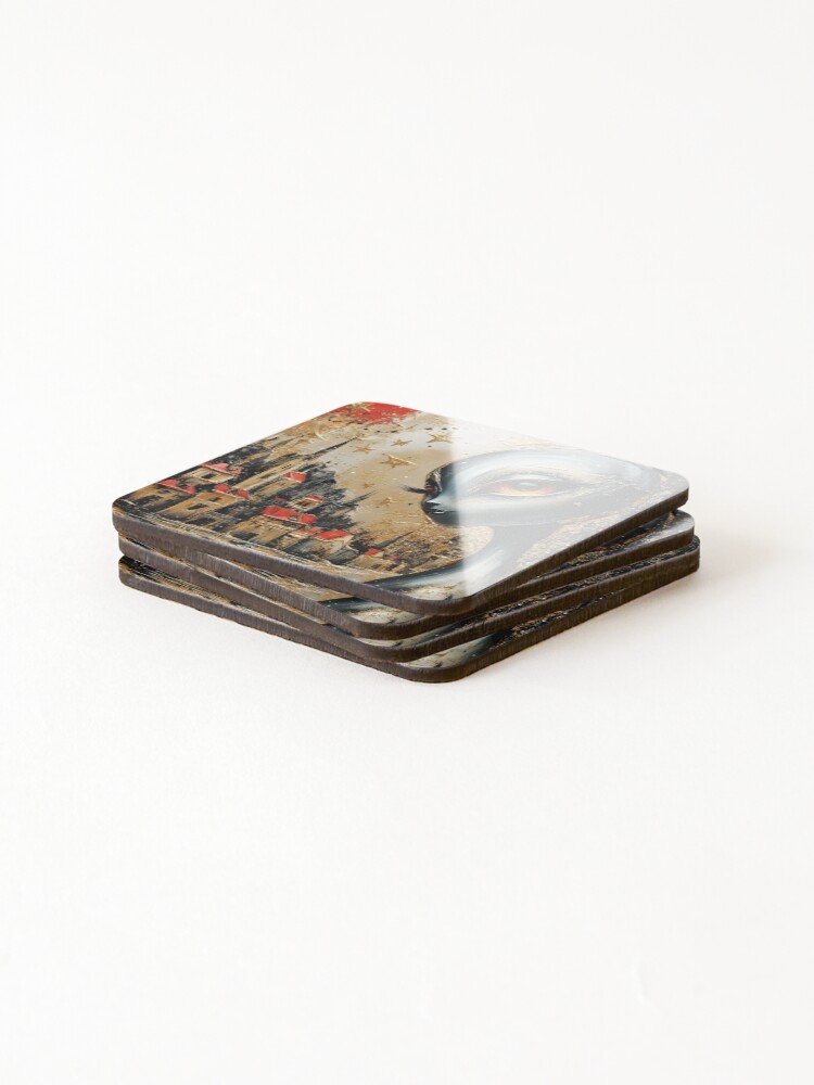 Thumbnail 4 of 5, Coasters (Set of 4), From another world designed and sold by Raphaelle83.
