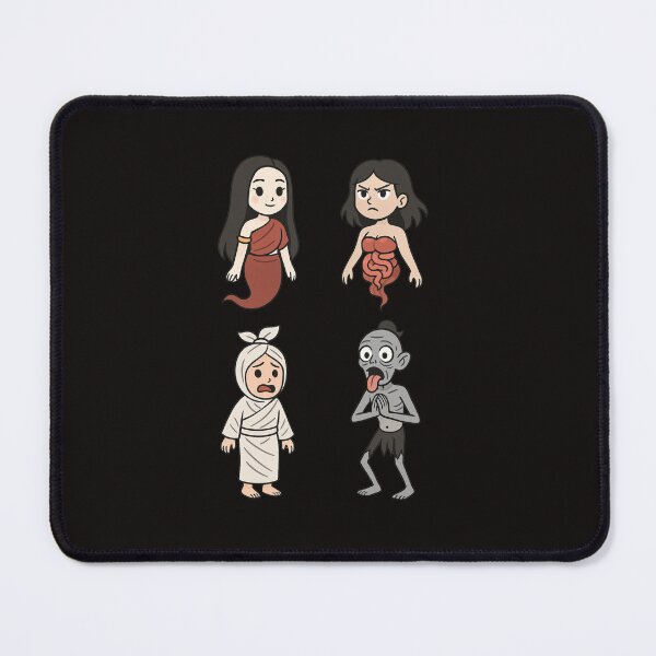 Item preview, Cute Thai Ghost Sticker Set – Cartoon Folklore Characters designed and sold by Sksticker991.
