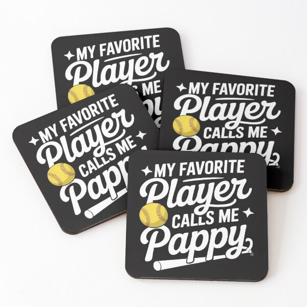 Item preview, Softball My Favorite Player Calls Me Pappy Grandpa Gift designed and sold by OlafLica.
