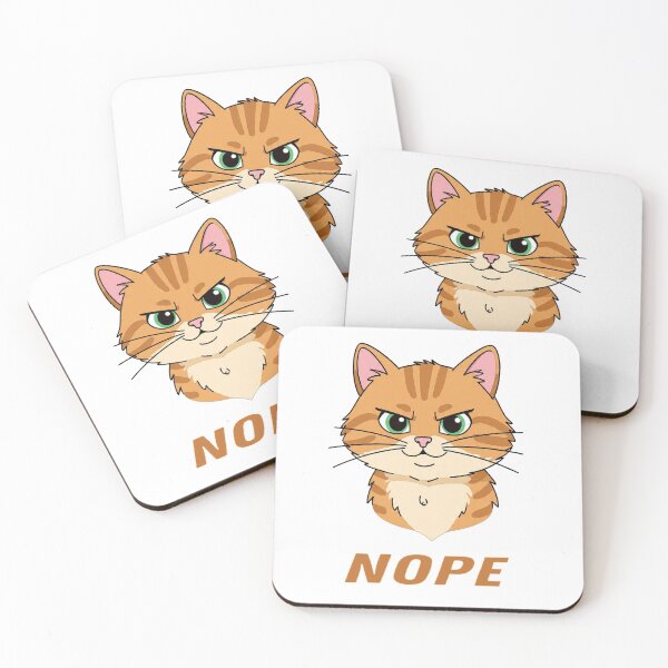 Item preview, NOPE: The Sassy Ginger Cat Who Says “No” For You ? | Perfect for T-Shirts, Mugs & More! designed and sold by SmartDesigner-.