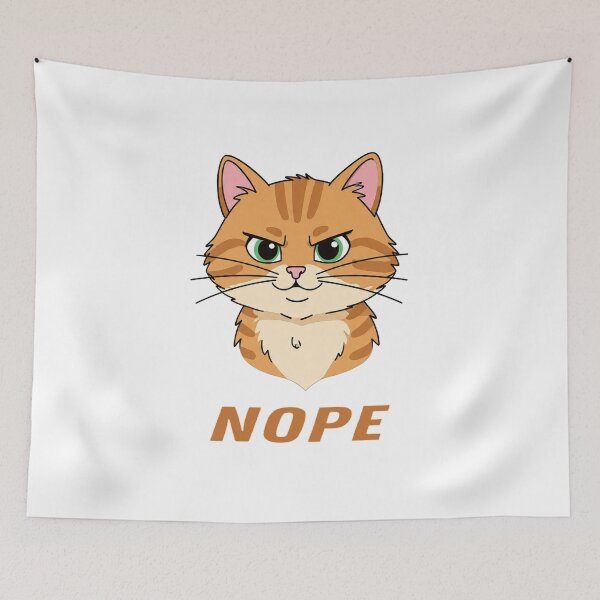 Item preview, NOPE: The Sassy Ginger Cat Who Says “No” For You ? | Perfect for T-Shirts, Mugs & More! designed and sold by SmartDesigner-.