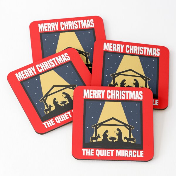 Item preview, MERRY CHRISTMAS - THE QUIET MIRACLE | Minimalist Manger | Elegant Christmas Nativity Design designed and sold by KEF Custom.
