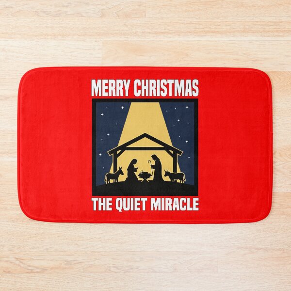 Item preview, MERRY CHRISTMAS - THE QUIET MIRACLE | Minimalist Manger | Elegant Christmas Nativity Design designed and sold by KEF Custom.