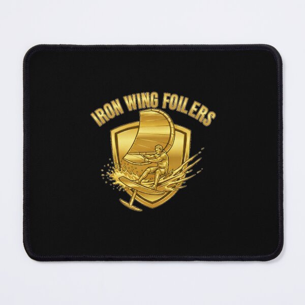 Item preview, Iron Wing Foilers – Golden Wingfoil Logo designed and sold by SeaPolar.