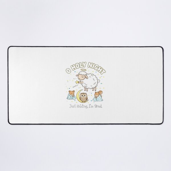Item preview, **O Holy Night ❤ Jesus Angel Sheep on Moon ? Caught a  Star ⭐? Christmas Design designed and sold by WorthyByDwethi.