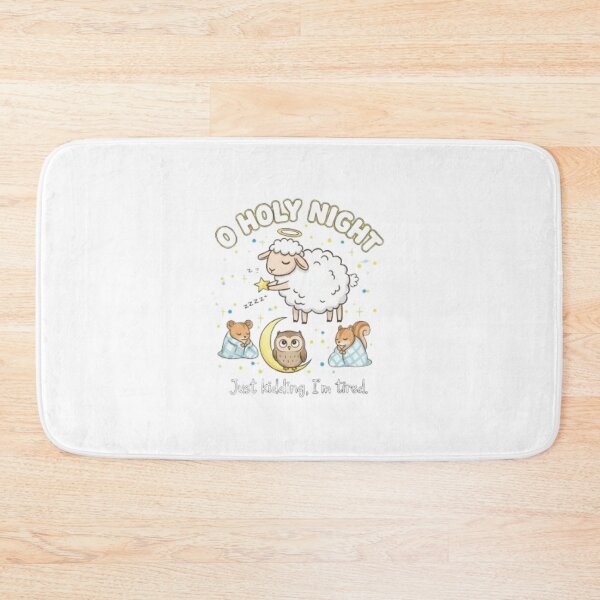 Item preview, **O Holy Night ❤ Jesus Angel Sheep on Moon ? Caught a  Star ⭐? Christmas Design designed and sold by WorthyByDwethi.