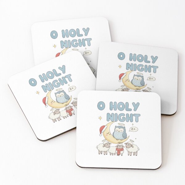 Item preview, ****O Holy Night ❤ Jesus Angel OWL on Moon ! Christmas cap a  Star ⭐Christmas Design designed and sold by WorthyByDwethi.