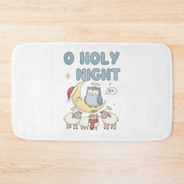 Item preview, ****O Holy Night ❤ Jesus Angel OWL on Moon ! Christmas cap a  Star ⭐Christmas Design designed and sold by WorthyByDwethi.
