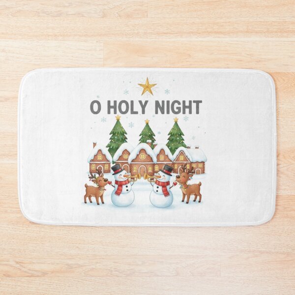 Item preview, ******O Holy Night ❤ Snowmen Reindeers greetings on Christmas⭐⭐ Christmas Design designed and sold by WorthyByDwethi.