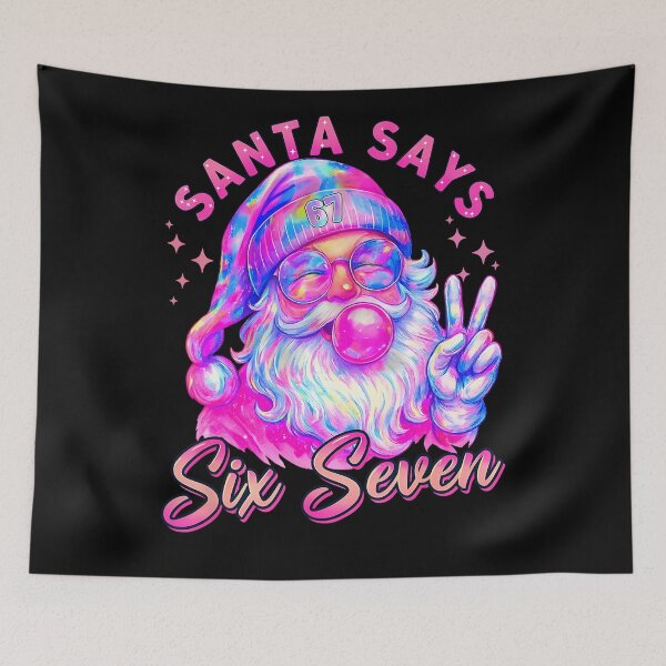 Item preview, Retro Seven Holiday Santa Six Claus Happy Bruh Says Santa designed and sold by ChadnoSmith.