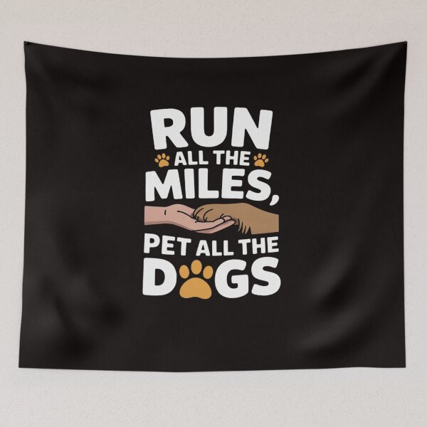 Item preview, Run All The Miles Pet All The Dogs Marathon Running designed and sold by LapFemile.