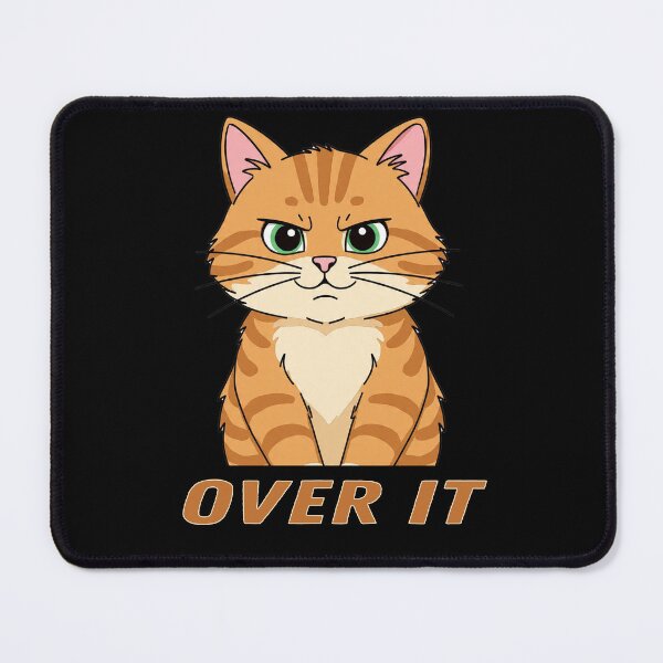 Item preview, OVER IT: The Exhausted Ginger Cat Who’s Done With Everything ? | Perfect for T-Shirts, Mugs & More! designed and sold by SmartDesigner-.