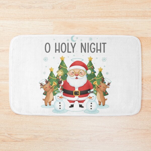 Item preview, *****O Holy Night ❤ Santa Claus,Snowmen and Reindeers greetings on Christmas⭐ ⭐Christmas Design designed and sold by WorthyByDwethi.