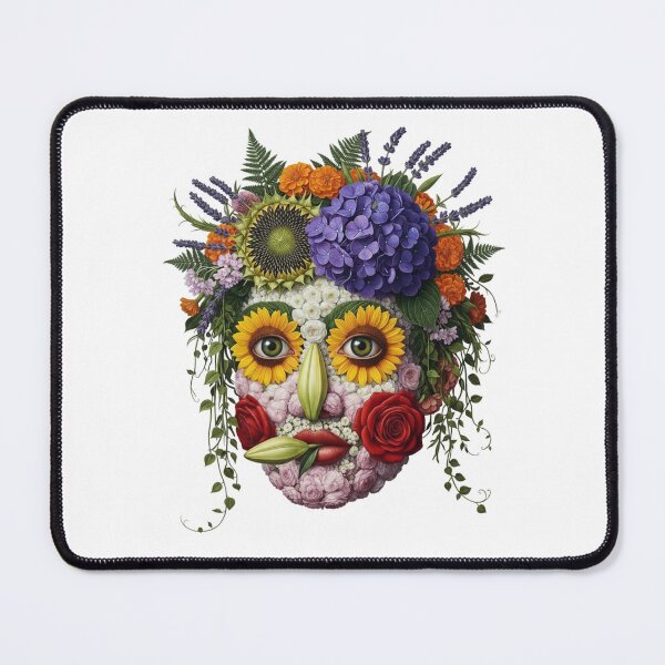 Item preview, Botanical Fusion Portrait – Face Made of Flowers designed and sold by AlohaGoodday.