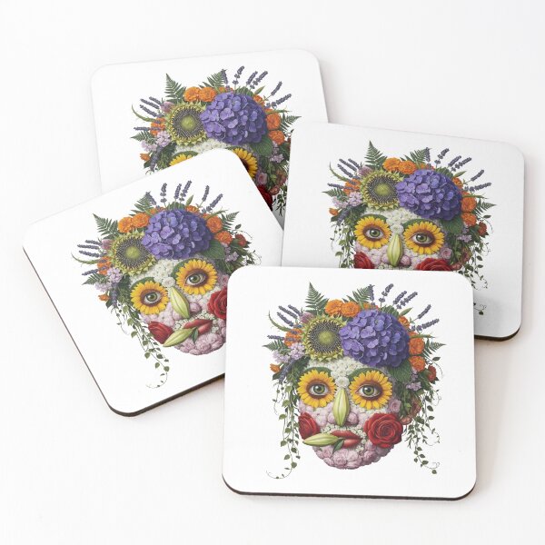 Item preview, Botanical Fusion Portrait – Face Made of Flowers designed and sold by AlohaGoodday.